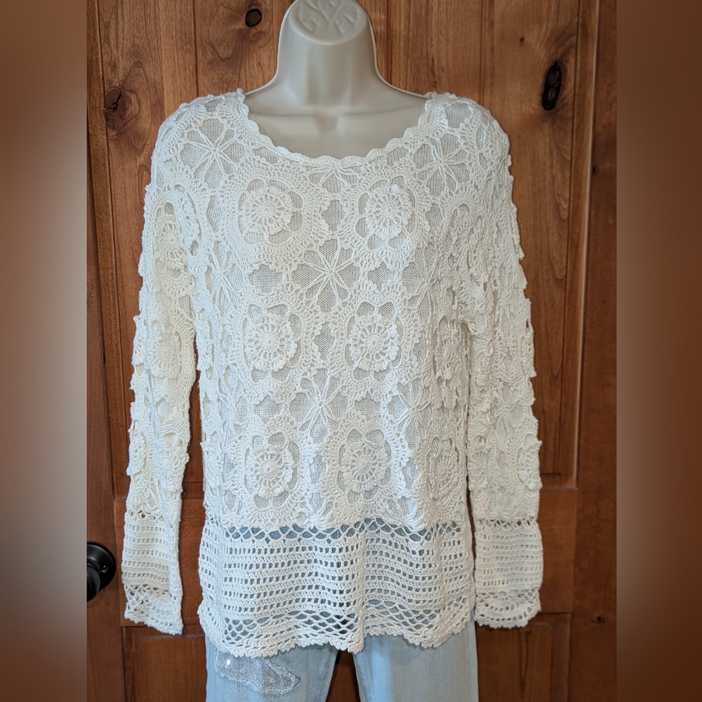Celina Yang Crochet Women's Sweater‎
